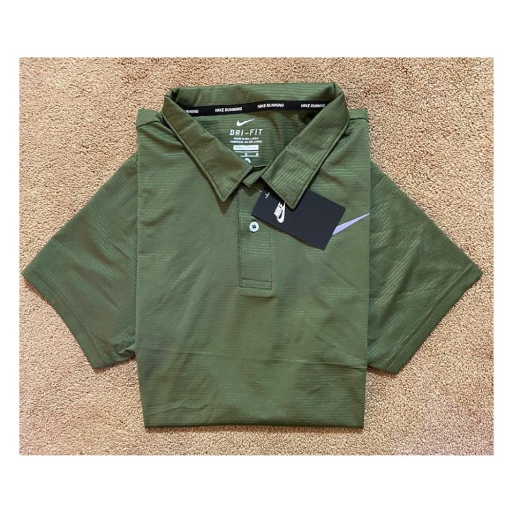 Nike Men's Dri-FIT Golf Polo Olive Green Size Small, Medium, Large, XL, XXL